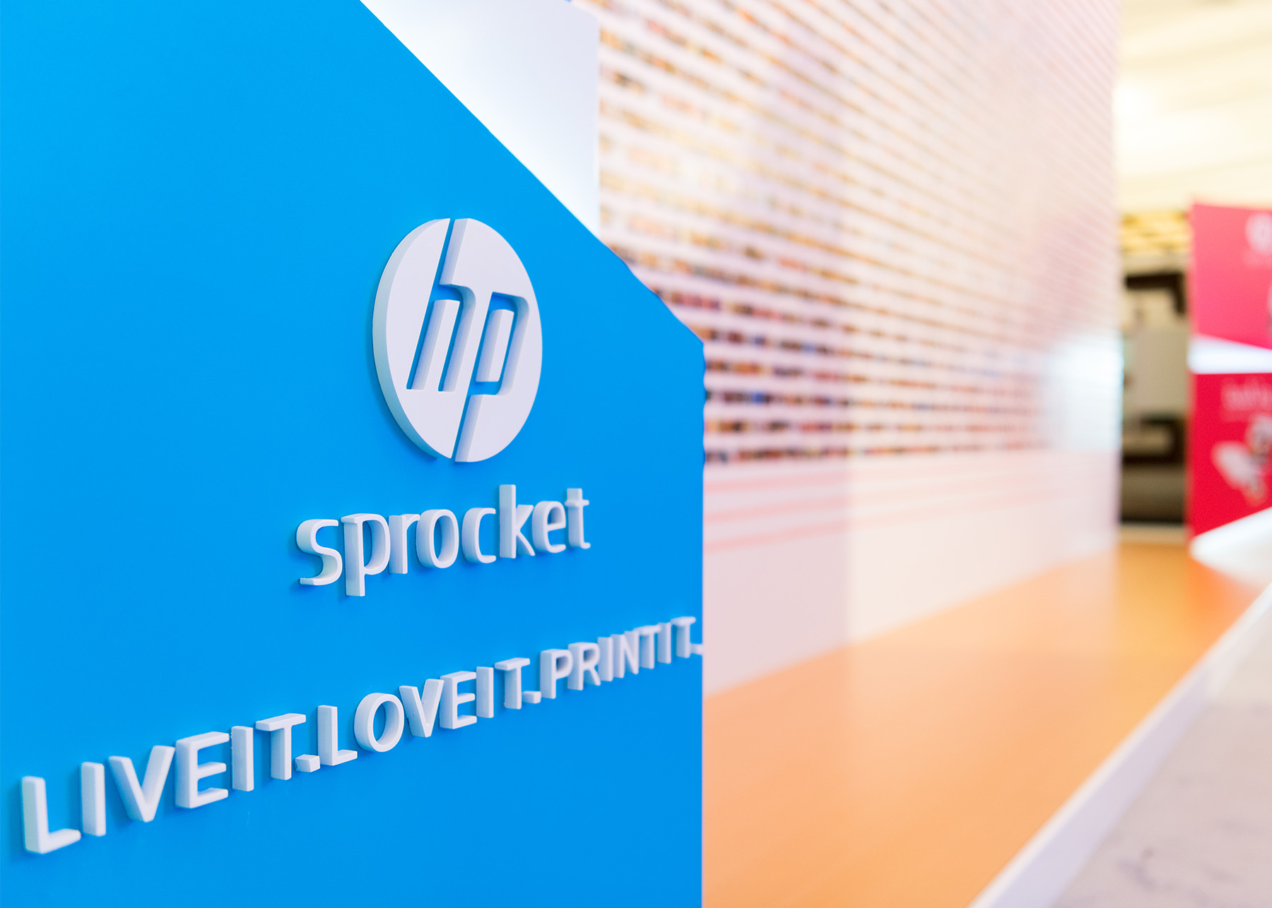  Event design and aesthetics featuring the HP Sprocket printer