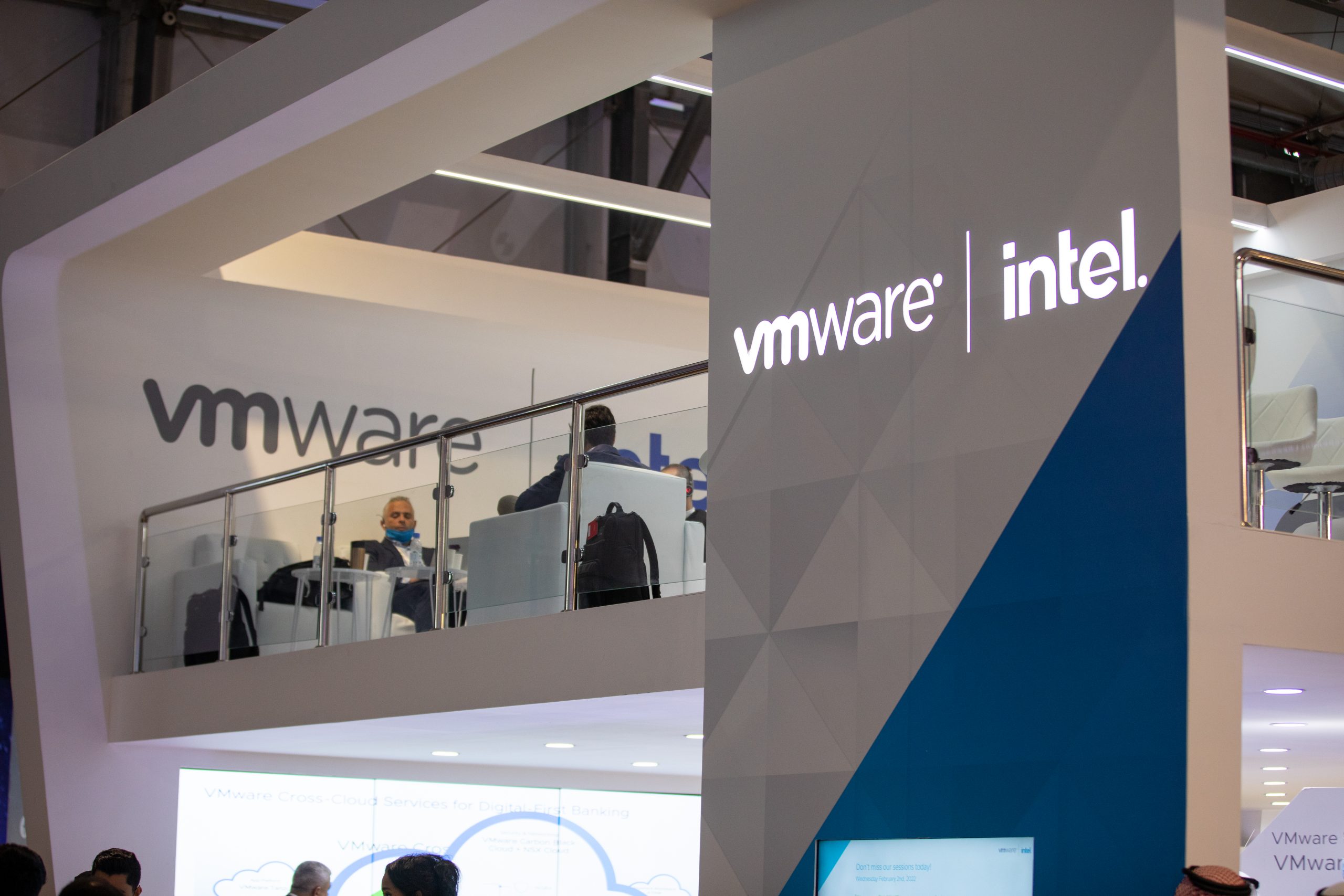 Vmware close up on booth