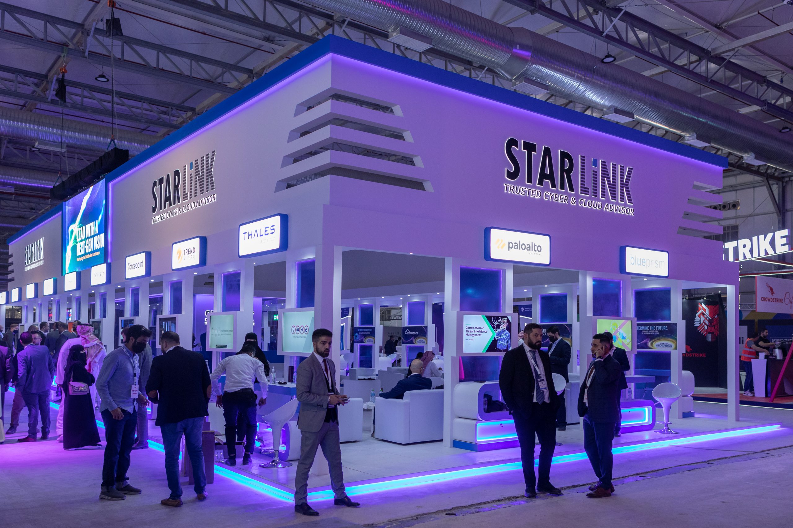 Starlink booth at event