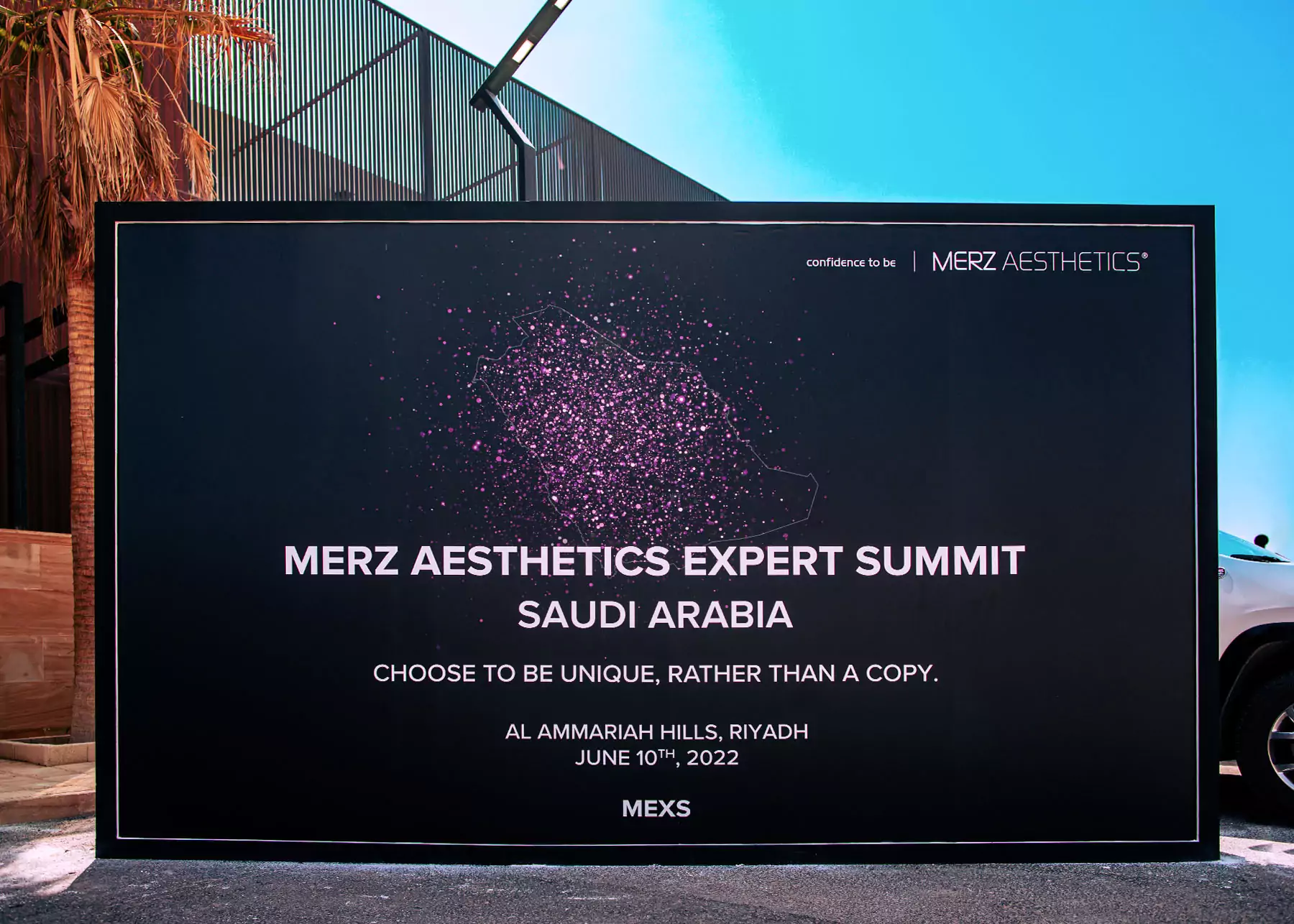 Event poster for Merz Aesthetics