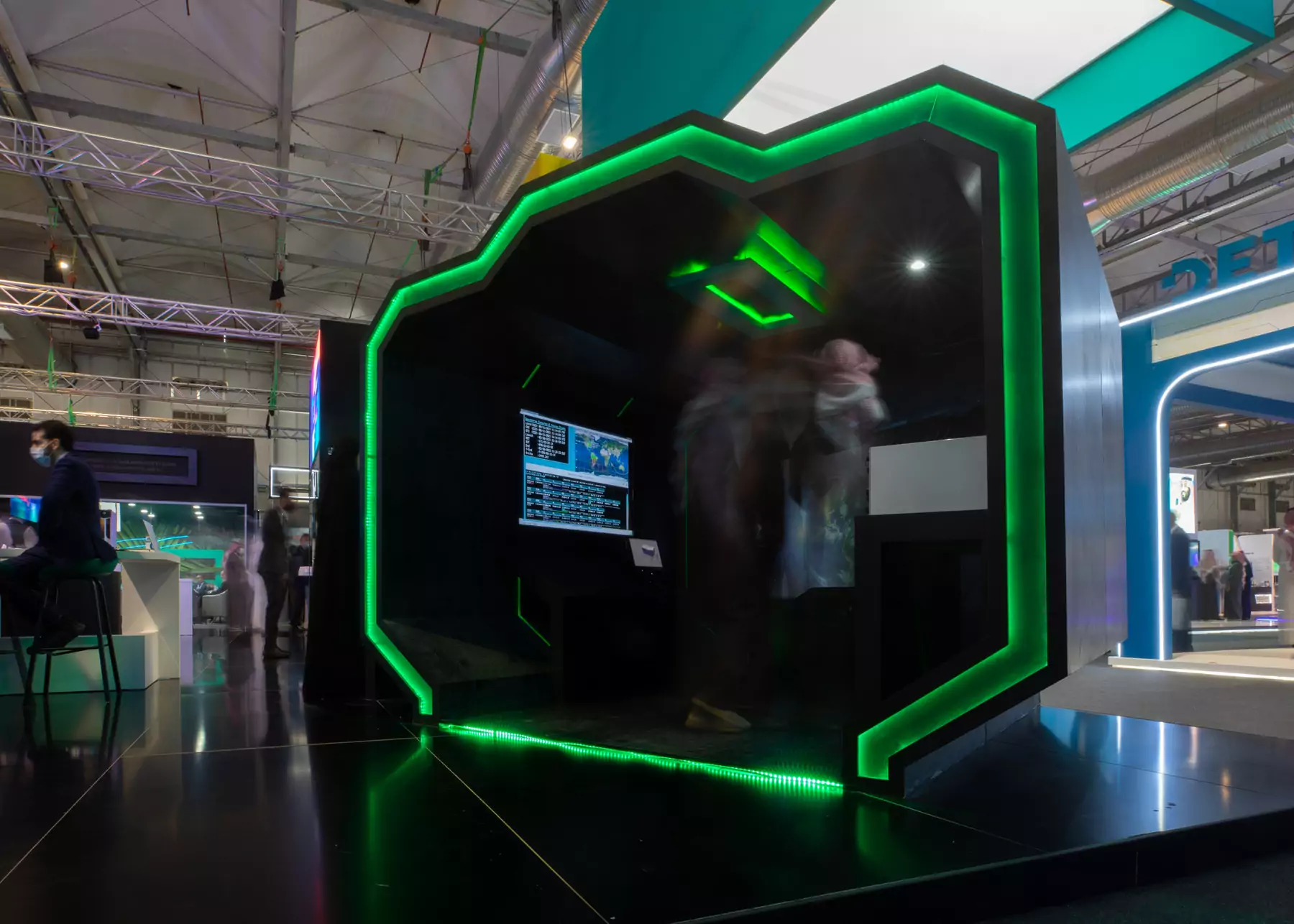 Immersive booth at event