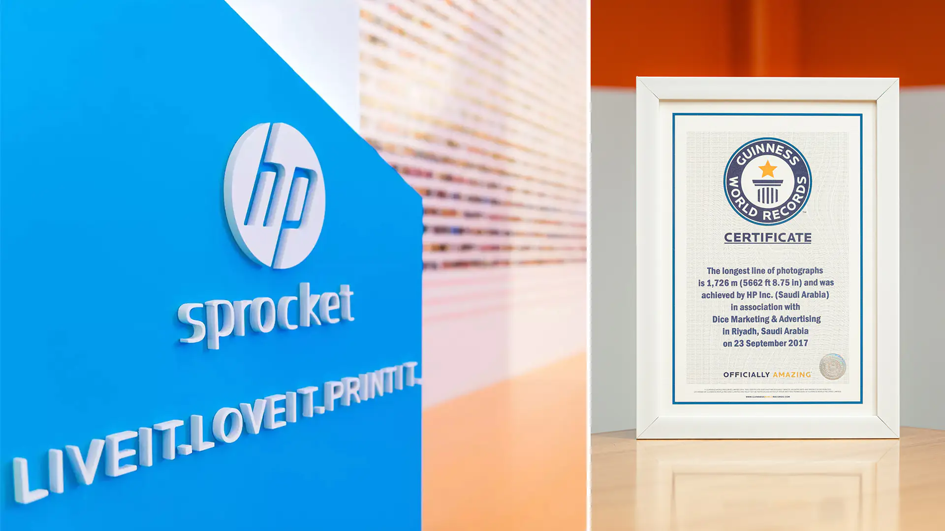 Epic Campaign : HP Sprocket Guinness World Record