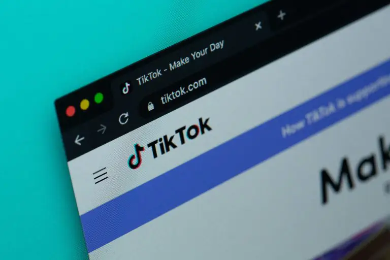 tiktok website mock up